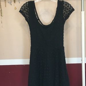 Black mesh dress